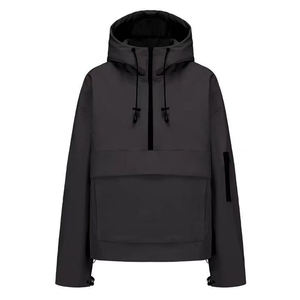 Factory Wholesale High Quality Breathable Knitted <b>Women</b> <b>Windbreaker</b> Jacket Custom Logo New Streetwear Style Waterproof Hooded - Product Image 4
