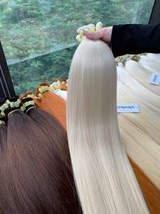 Cheveux humains vierges naturels vietnamiens de haute qualité en vrac à prix d'usine, 100% cheveux humains, couleur PLA02 - Product Image 5