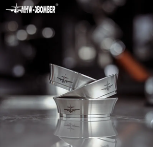 Anneau doseur à expresso de haute qualité, finition argentée, 58 mm, diamètre universel, outil anti-accumulation de café - Product Image 4