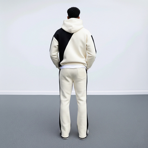 Relaxed Men Tracksuit Baggy <b>Set</b> Oversized Streetwear Two Piece Outfit Loose Fit Sweatshirt <b>Jogger</b> Pants Casual Athletic <b>Matching</b> - Product Image 5