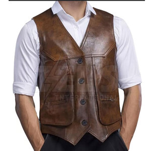 Chaleco de Cuero Personalizado para Hombre, Transpirable, de Invierno, Diseño de la Mejor Calidad, Chaleco de Cuero Personalizado Más Vendido 2026 - Product Image 5