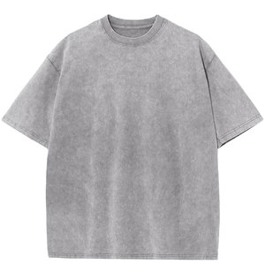 เสื้อยืดผู้หญิงแบบเรียบ ริงเกอร์ แอซิดวอช ผ้าฟลีซบุซับใน น้ำหนัก 380 กรัม กันน้ำ กันลม เป็นมิตรกับสิ่งแวดล้อม เสื้อน้ำหนักเบา - Product Image 4