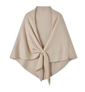 Streetwear Autumn Winter Asymmetrical Knit <b>Poncho</b> Shawl Women Solid Color Cape Cardigan Buckle Open Front <b>Wrap</b> Scarf - Product Image 1