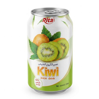 Rita Merk 100% Pure Nfc Kiwi Sap 330Ml Blikje Met Gratis Ontwerp Label Verfrissende Drank Oem Odm Gearomatiseerd Fruit Groentesap