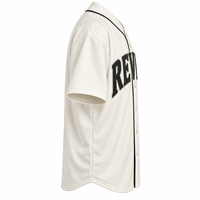 Maillot de baseball personnalisé pour homme, grande taille, chemise boutonnée, broderie, tenue d'équipe, uniforme sportif en polyester, fabricant OEM