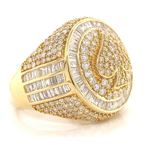 Hot Selling VVS Moissanite 925 Sterling Silver Cut <b>Ring</b> Yellow Gold Plated Engagement Gift for <b>Men</b> and Women Diamond Test Passes - Product Image 2