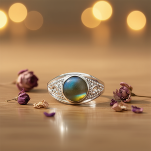 2.8 Grams <b>Labradorite</b> Fine <b>Ring</b> - Product Image 3