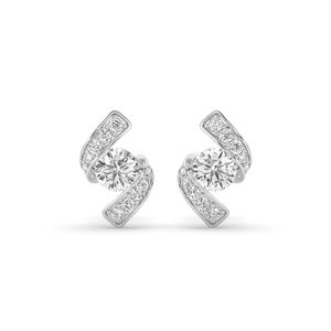 ต่างหูเพชรทรงกลมเจียระไนแบบบริลเลียนท์ น้ำหนัก 1.76 กะรัต ทอง 14K ผลิตจากเพชรแล็บ ดีไซน์สวยงาม น้ำหนักเบา เครื่องประดับแฟชั่น ขายส่ง B2B - Product Image 1