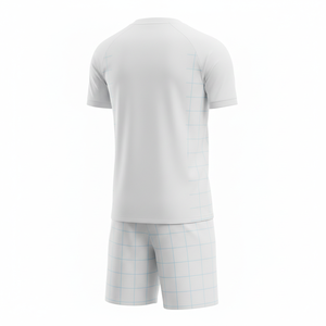 ชุดฟุตบอลหญิง/ชาย เสื้อเจอร์ซีย์พร้อมกางเกงขาสั้น Fusion Elite ชุดสองชิ้น แห้งเร็ว ชุดกีฬาออกกำลังกาย รับผลิตตามแบบ OEM - Product Image 2