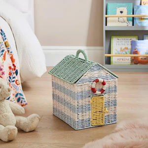 Conception mignonne et robuste qui facilite le transport par les enfants, une addition merveilleuse au panier en papier naturel pour enfants. - Product Image 1