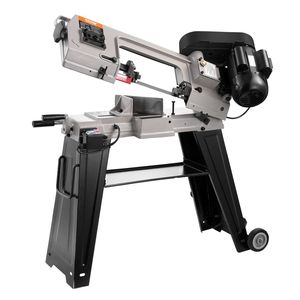 Sega a Nastro Verticale in Metallo 110V, Motore 550W, Velocità 0-45, Capacità di Taglio Rettangolare 4 x 6, Macchina Sega a Nastro Orizzontale - Product Image 1