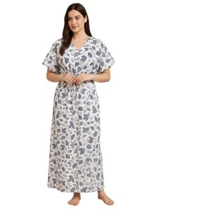 Chemise de nuit en coton pour femmes |   Kaftan Maxi pour femmes |   Robes de nuit kaftan pour femmes |   Chemise de nuit en coton pour femmes élégante - Product Image 3