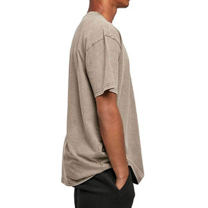 T-shirts imprimés délavés à l'acide, coupe ample, haute qualité, fabriqués au Pakistan, prix de gros, 100% coton, pour hommes - Product Image 5