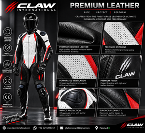 Combinaison de moto unisexe respirante pour l'été, en cuir de vache véritable, avec protections CE, équipement de protection pour moto - Product Image 4