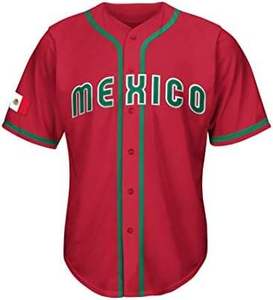 Customized Printed Breathable Mexico <b>Baseball</b> Jersey Shirts Quick Dry Unisex Summer - Product Image 2