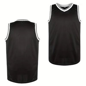 Camiseta de Baloncesto Personalizada para Hombre, Camiseta Deportiva Lisa de Poliéster, Nombre y Logotipo Personalizados para Club o Equipo - Product Image 1