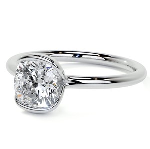 Bague en Moissanite en Argent Sterling 925 Plaqué Or 18K, Coupe Coussin, Luxe, pour Fiançailles, Mariage, Anniversaire, Cadeau, Promesse, Solitaire - Product Image 3