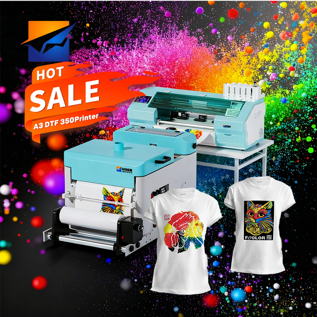 ZYJJ Wholesale 35cm A3/A3+ DTF Machine Single XP600 Print Head Industrial High-Speed T-shirt Printer