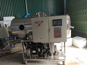 เครื่องอบแห้งแบบแช่แข็งเชิงพาณิชย์ WHFD-100 แบบมอเตอร์  สำหรับแปรรูปอาหาร  ทำจากสแตนเลส  ควบคุมการทำงานอัตโนมัติด้วย PLC  พร้อมระบบทำความร้อนด้วยไอน้ำ - Product Image 3