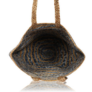 Bolso de Playa de Yute y Algodón Ecológico, Tendencia 2026, Hecho a Mano en India, Bolso Bandolera de Hombro Abierto, Moda de Verano - Product Image 2