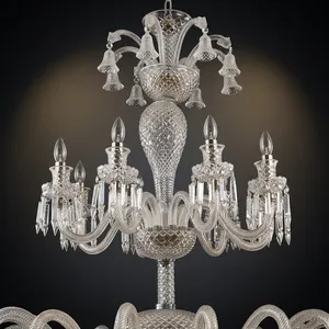 Lustre en cristal moderne à fixation au plafond, décoration intérieure pour la maison, salon, forme irrégulière, design durable - Product Image 3