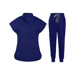 Ensemble de Blouses Médicales Professionnelles Unisexe pour Médecins, Infirmières, Hôpitaux – Uniforme Chirurgical avec Pantalon Jogger et Haut – Logo Personnalisé – Vente en Gros - Product Image 1