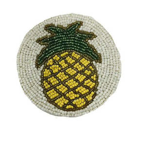 Posavasos Hechos a Mano con Diseño Personalizado, Ecológicos, de Plástico con Cuentas, Estilo Frutal, Impermeables para Ocasiones Especiales - Product Image 1