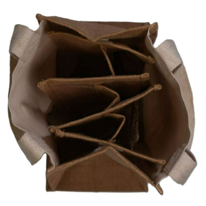 Bolsa de compras de yute con asa larga, correa para el hombro, asa superior, patrón de letras, ecológica, reutilizable, gran capacidad para - Product Image 4