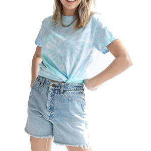 Camiseta Tie Dye Extra Grande Personalizada, 100% Algodón, 250GSM, Estilo Vintage, Streetwear para Hombre y Mujer, Lavado Ácido, con Etiqueta Privada - Product Image 4