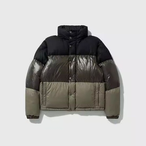 Custom Unisex Puffer Jacket, Premium Quilted Winter <b>Coat</b> with Mock Neck, <b>Warm</b> Lightweight Windproof Outerwear for <b>Men</b> and Woman - Product Image 2