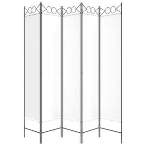 ฉากกั้นห้อง 5 แผง สีขาว ขนาด 78.7"x78.7" ผ้ากั้นและฉากกั้นห้อง - Product Image 4