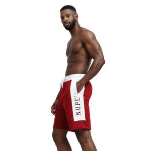 Shorts en polaire Kappa Alpha Psi Krimson, tissu polaire de qualité supérieure, coupe athlétique confortable, logo brodé, vêtements de sport élégants - Product Image 3