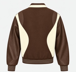Chaqueta Varsity de Lana para Hombre, Estilo Bomber, con Logotipo Personalizado, Chaqueta de Béisbol Informal de Invierno, Abrigo Varsity con Bordado Personalizado - Product Image 2