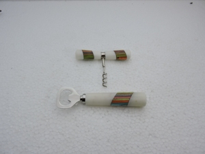 ที่เปิดขวดดีไซน์งานฝีมือพร้อมที่เปิดขวดสแตนเลสแบบเกลียวพร้อมด้ามเรซิ่น ราคาถูกมาก - Product Image 6