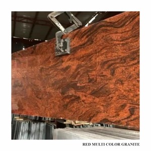 Trending Red Multi Colour Kanakapura Gangsaw Tiles Natural Granite <b>Stone</b> for Flooring Wall Cladding and <b>Landscaping</b> Projects - Product Image 3