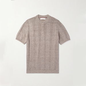 เสื้อยืดผู้ชายแบบสั่งทำขายส่ง OEM เสื้อถักคุณภาพพรีเมียม แขนสั้น ผ้าฝ้าย 100% ทรงโอเวอร์ไซส์ - Product Image 1