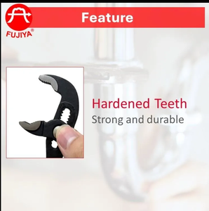 FUJIYA Mini pince à bec long Aiguille à mâchoire mince et lisse avec mâchoires dentelées en acier Poignée souple en plastique Système de mesure métrique OEM - Product Image 2