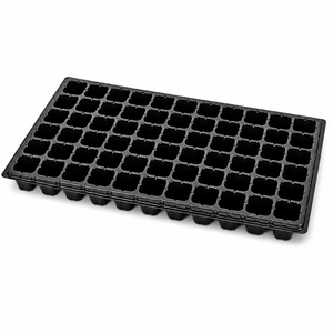 Plateaux de semis noirs en HIPS pour la germination des fleurs et des légumes, plateaux de pépinière de jardin durables à 50 cellules - Product Image 3