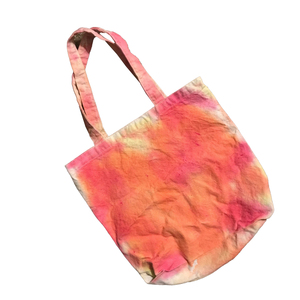 Tie Dye Canvas Tote <b>Bag</b> Front Pocket Heavy Duty Letter Pattern Shoulder Handle Large Reusable Beach Grocery Shopping - Product Image 3