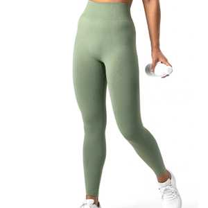 Women yoga set comfortable <b>seamless</b> <b>leggings</b> sports bra breathable stretch gym fitness training outfit - Product Image 2