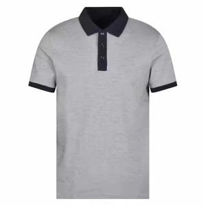 Men's Solid Color Short Sleeve Polo <b>Shirt</b> Regular Fit Casual Knitted Fabric <b>Collar</b> Style - Product Image 5
