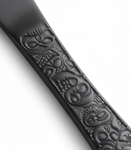 Elegant <b>Black</b> Matte Finish Flatware <b>Set</b> With Ornate Handles Dishwasher Safe Metal <b>Cutlery</b> For Wedding Table Settings - Product Image 2
