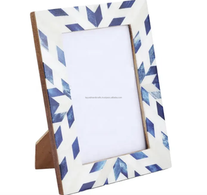 Vente de gros cadre photo personnalisé avec incrustation d'os pour la maison et la photo de famille cadre photo personnalisé avec design fait main - Product Image 4