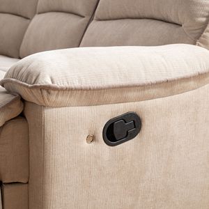 94.8 \ "Set di divani da soggiorno con porte USB porta oggetti nascosti e 2 portabicchieri - Product Image 4