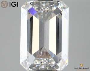 Diamant de laboratoire CVD de 2,50 carats, taille émeraude, choix exclusif, qualité excellente, couleur F, clarté VS1, certificat IGI - Product Image 4
