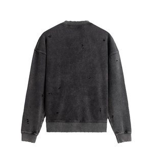 <b>Vintage</b> Unisex 100% Cotton Heavyweight Acid Wash Oversized Drop Shoulder Crewneck Distress Streetwear <b>Sweatshirt</b> 2026 - Product Image 4