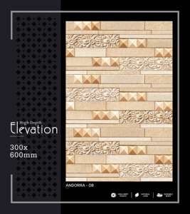 Elegante Azulejo de Pared de Porcelana de Alta Profundidad 300x600mm 30x60cm 12x24, Cerámica Decorativa Mate con Textura Perforada para Baño - Product Image 5