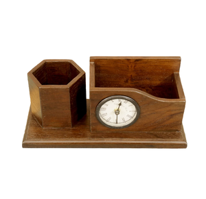 Support à stylos en bois élégant et luxueux pour l'agencement de bureau, idéal pour les cadeaux de déménagement, avec design écologique - Product Image 5