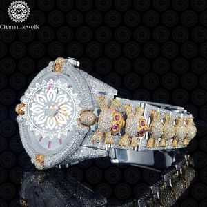 Reloj de Lujo para Mujer Charm_Jewells, Acero Inoxidable, Caja Redonda de 38 mm, Movimiento de Cuarzo Analógico, Esfera de Cristal de Zafiro, Diseño Moderno - Product Image 4