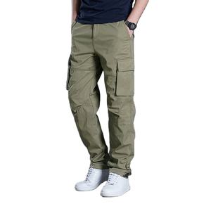 Precio al por mayor de moda con lateral Cargo pantalón de alta calidad elástico pila personalizada de algodón 6 bolsillo Cargo pantalones para los hombres de BD - Product Image 3